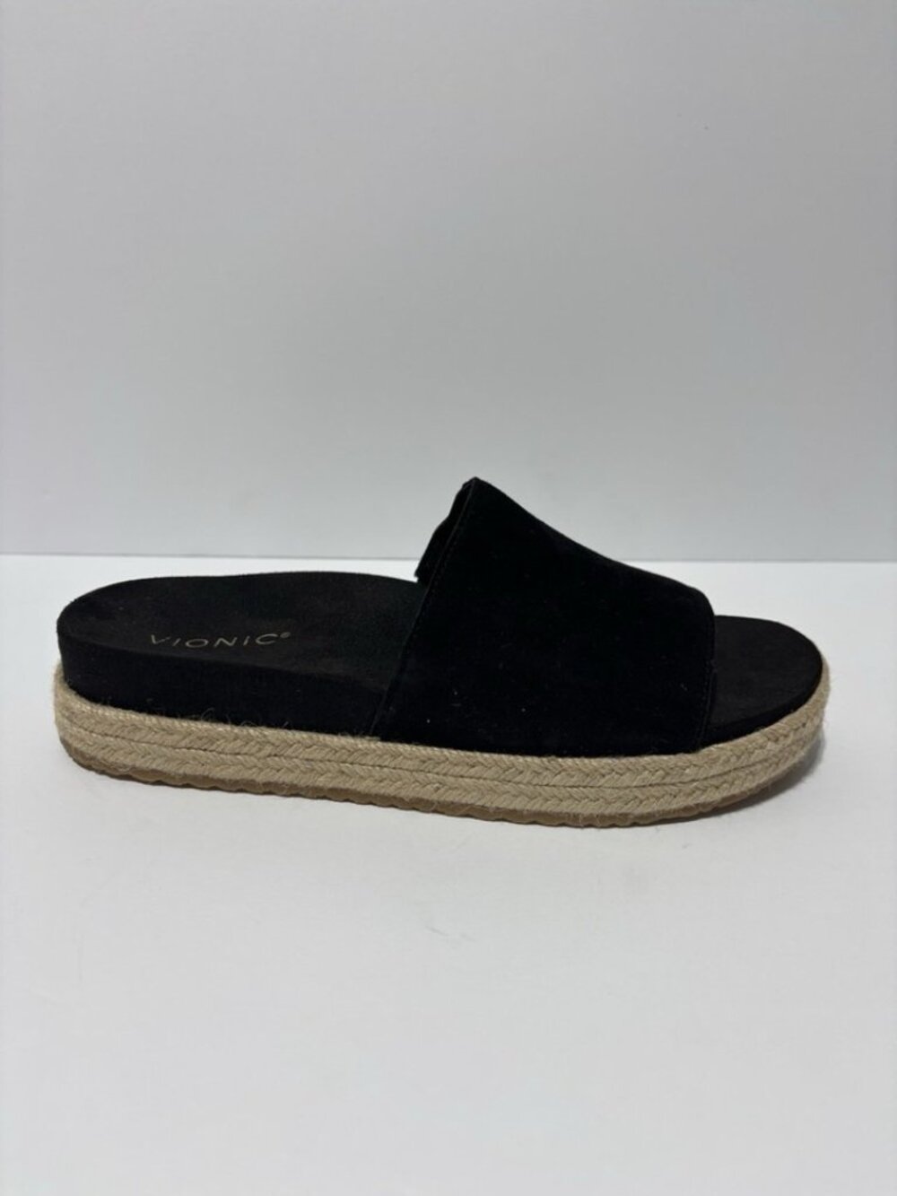 Vionic Women’s Yasmina Black Suede Sandals, Size 10 M